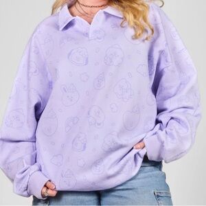 Lavender Unisex Top with B21 character print size Medium New in Package